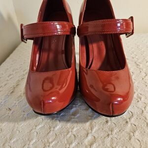 Grabriella Roches Red Pump 4" Stiletllo High Heels, Women's 8M